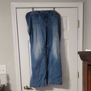Lane Bryant Blue Flare & Wide Leg Jeans